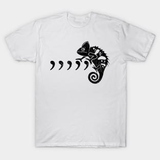 BLACK COMMA CHAMELEON T-Shirt